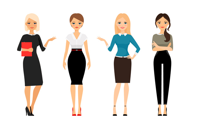 漫绘职涯 职业女性卡通动漫形象与服装设计艺术
